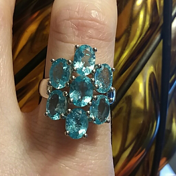 💃PARAIBA APATITE RING - Picture 5 of 8